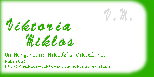 viktoria miklos business card